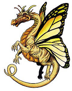 Жёлтый волшебный дракончик (Yellow Faerie Dragon)