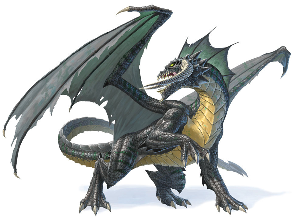 Древний чёрный дракон (Ancient Black Dragon) | Существа.