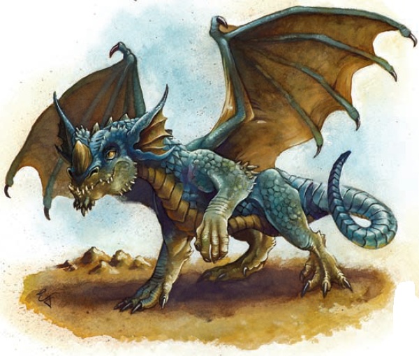 Вирмлинг синего дракона (Blue Dragon Wyrmling)