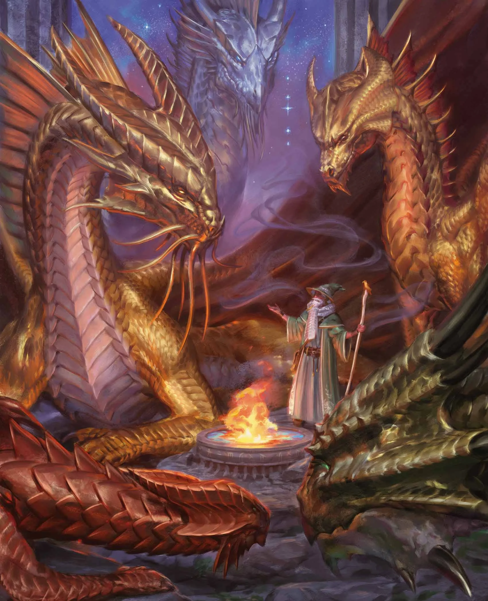 Физбан обращается к совету металлических драконов по чрезвычайно важному вопросу, вероятно, никак не связанному с выпечкой