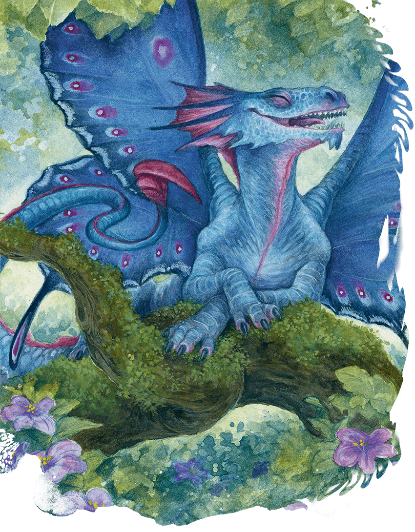 Голубой волшебный дракончик (Light Blue Faerie Dragon)