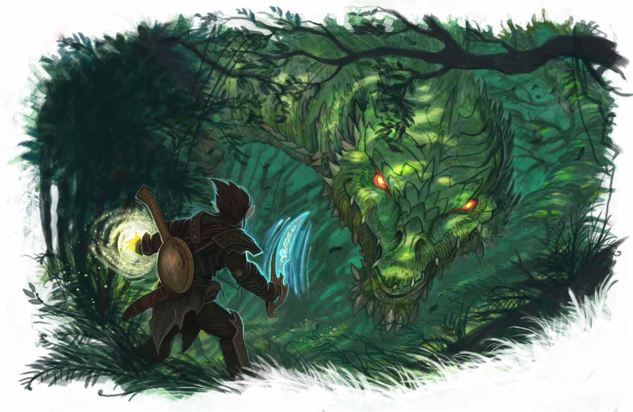 Бард и зелёный дракон