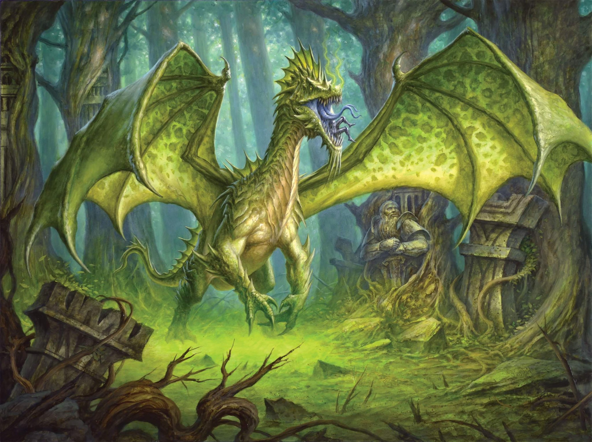 Древняя зелёная драконица Клогиалиаматар